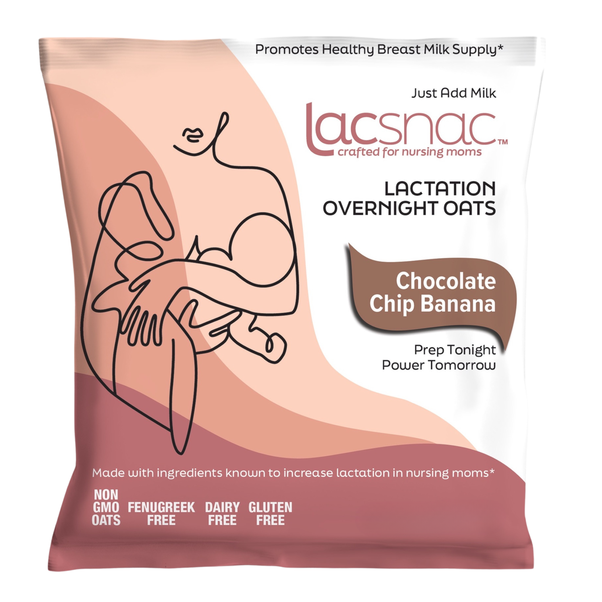 Chocolate Chip Banana Lactation Overnight Oats