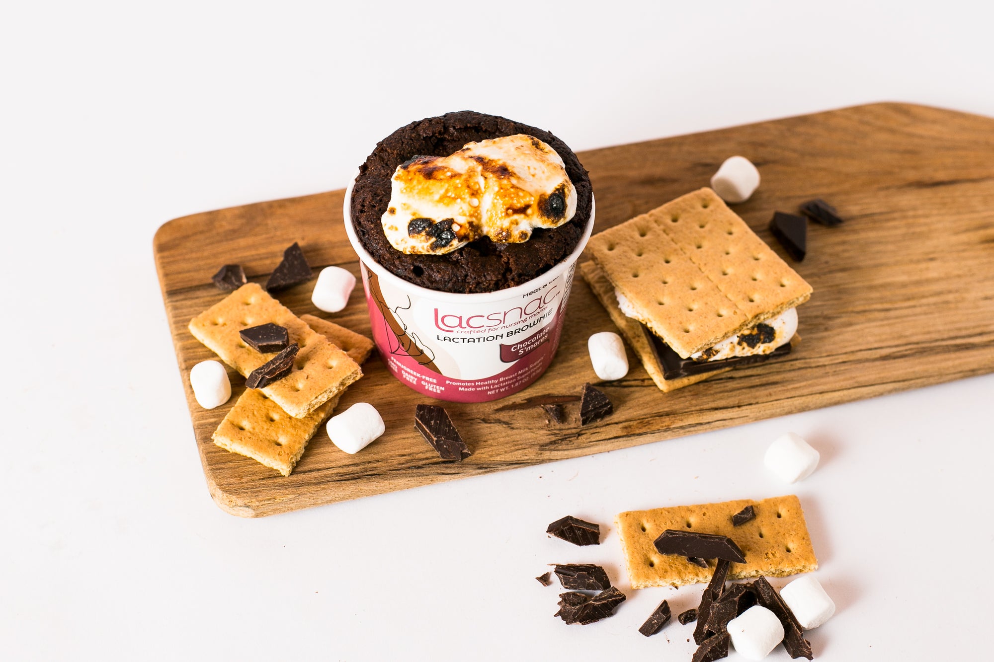 Chocolate S'mores Lactation Brownie - Lacsnac